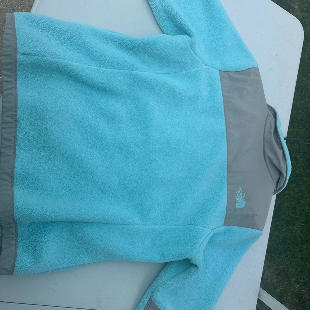 The North Face Kids Fleece Jacket - Blue and Gray - Picture 2 of 5